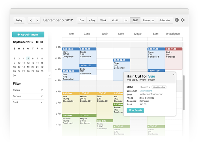 Online Scheduling Calendar